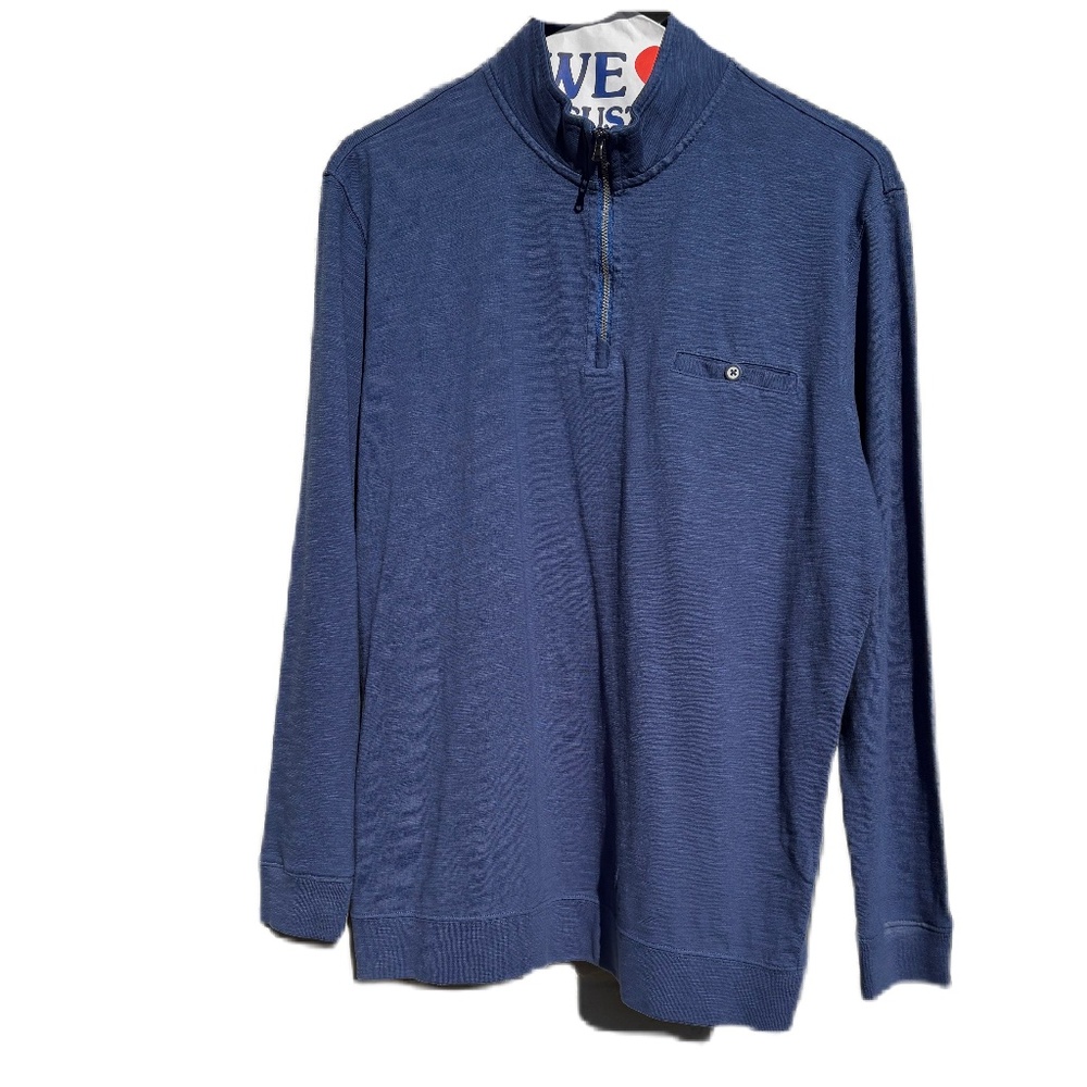 Johnnie-O Keane quarter zip pullover Large blue